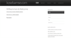 Desktop Screenshot of kosebamse.com